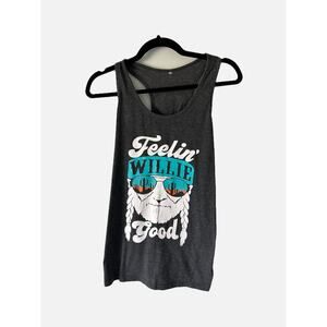 Feeling Willie Good Graphic Gray Tank Small